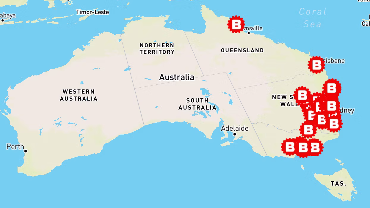 Bitcoin ATM map