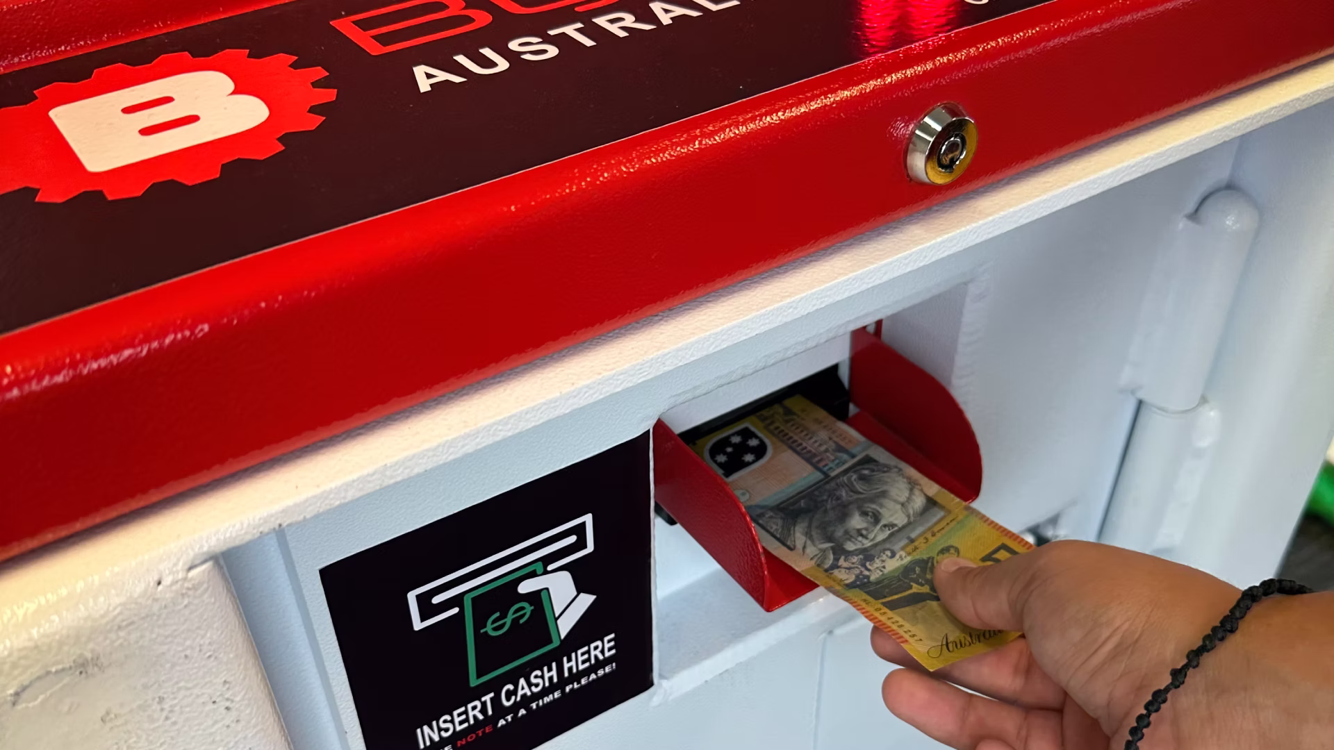 Insert cash