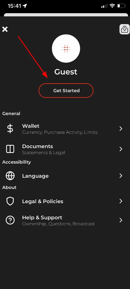 ByteVault sign-up screen